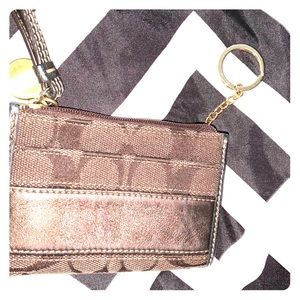 Coach key chain wallet